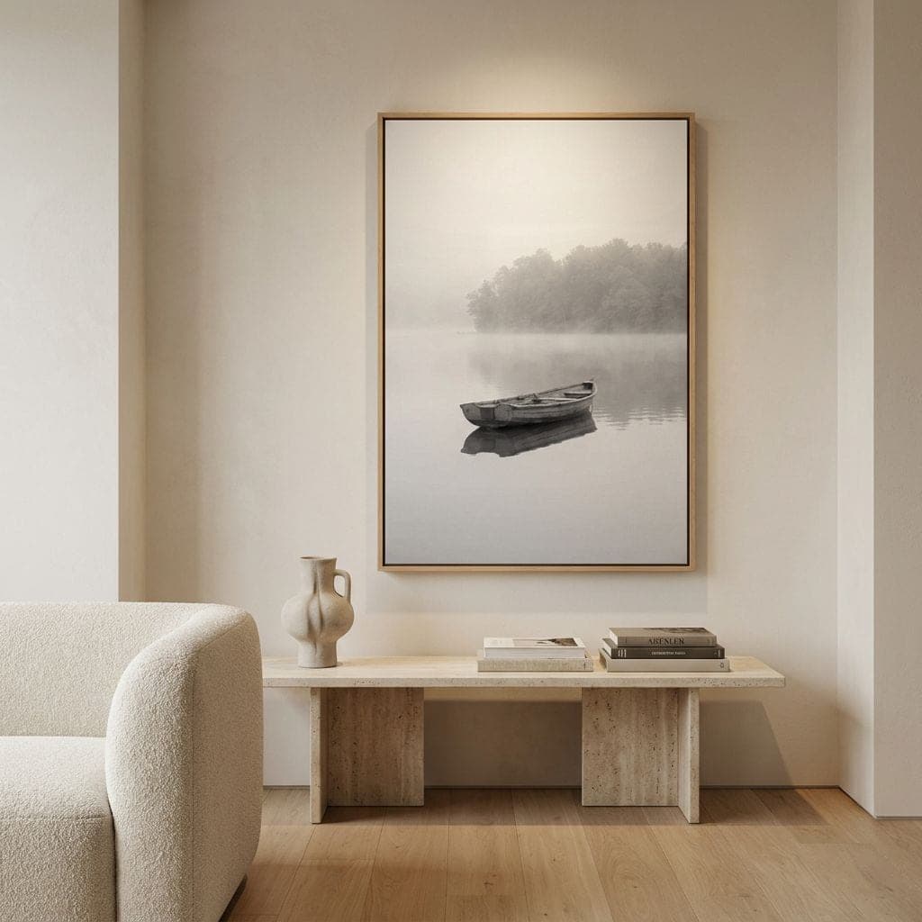 Silent Boat, תמונת קיר מודפסת של Shade